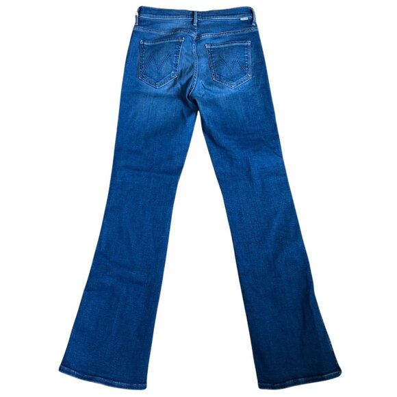 MOTHER Smokin’ Double Sneak Jeans Mid-Rise Straight Leg in Nip It In The Bud 29 - Picture 4 of 12